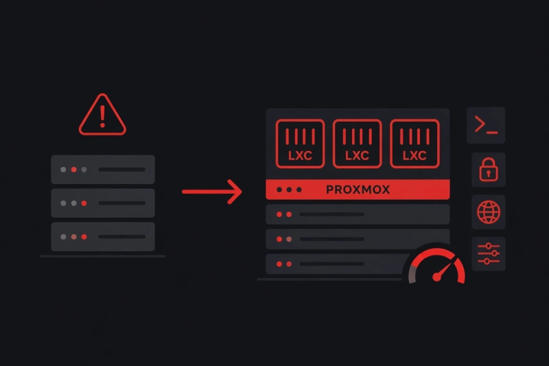 Migration et mise en place de serveurs Linux et Proxmox
