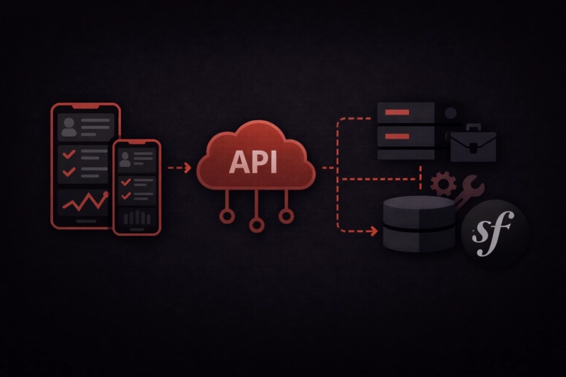 Connexion application mobile Ionic au back-end Symfony via API